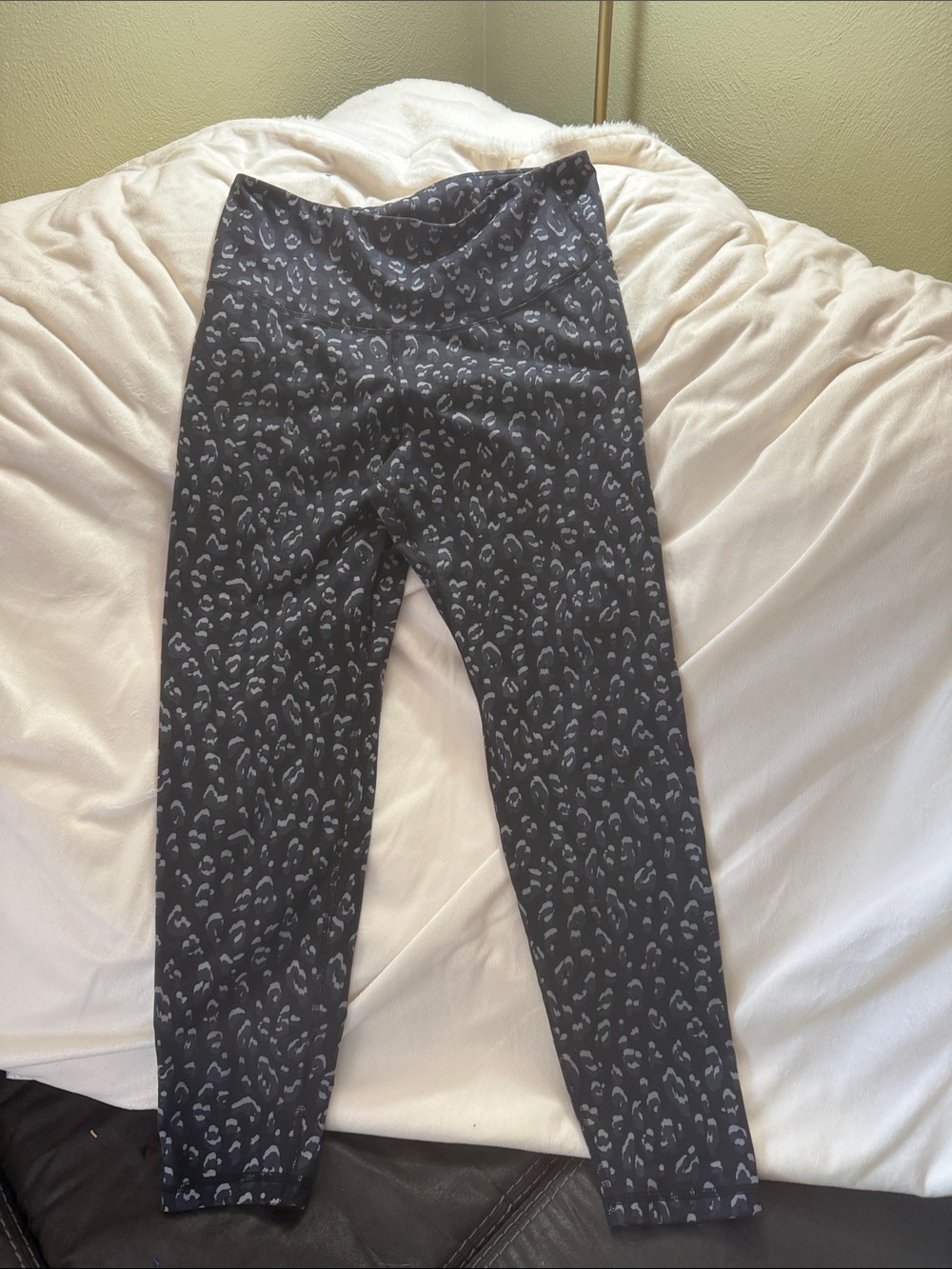 Black Leopard Print Leggings